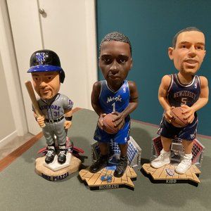 Piazza, Jason KIdd, & Tracy McGrady Bobbleheads